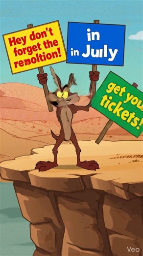 Ram Coyote Chases Road Runner Cartoon