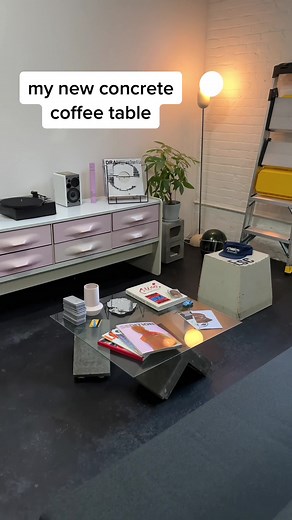 Custom Concrete Coffee Table for Your Studio | Home Decor & Design