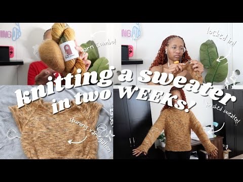 i knitted the perfect fall turtleneck sweater in two weeks | knit vlog #56