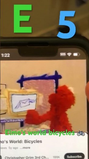 E 5 Elmo’s world bicycles 🚲