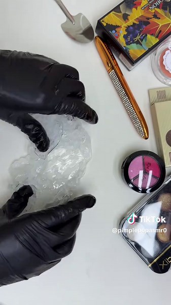 Satisfying ASMR Makeup Slime Experience