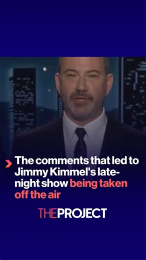 US President Donald Trump has welcomed Disney-owned ABC’s move to suspend Jimmy Kimmel’s late-night talk show indefinitely, following the host’s sharp criticism of the MAGA movement for allegedly exploiting the death of Charlie Kirk for political gain. “Jimmy Kimmel Live will be off the air indefinitely,” an ABC spokesperson confirmed to CNN, without providing additional information. | The Project