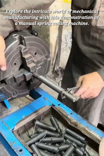 Satisfying Manual Spring Coiling Process | Industrial Engineering & DIY Techniques