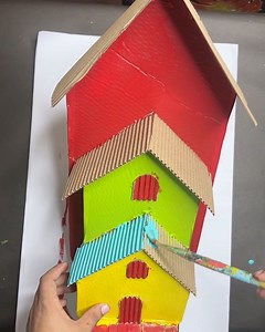 3 house in 1 _ Best wall decor idea #house #crafts #diy | Deep's CRAFT