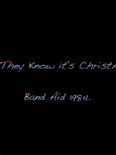 Do they Know it's Christmas ~ Band Aid 1984