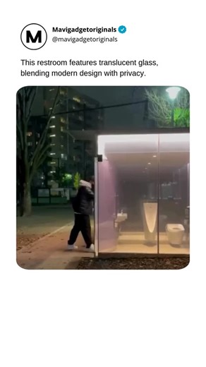 Mavigadget Originals on Instagram: "Automatic translucent glass bathrooms utilize smart glass technology, allowing you to switch between transparent and frosted states with just a button press or a voice command. This cutting-edge feature offers privacy when desired, while also delivering an open, contemporary aesthetic. Widely found in luxury hotels and upscale homes, these bathrooms elevate convenience and style. The smart glass adapts to various lighting conditions, promoting a bright and spa