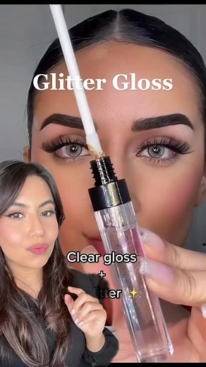 1M views · 18K reactions | Make you own glitter gloss using loose glitter and clear gloss ✨朗 —————————————————— #makeupreels #glitter #glittergloss #glossylips #diymakeup #makeuphacksandtricks #makeuptutorialforbeginners #makeuptipsforbeginners #holidaymakeup #makeupartist #makeup #makeuptutorial #makeuptutorialvideo #lipstick #austinmakeupartist | Makeup by BIA | Facebook