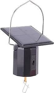 Solar Powered Wind Spinner Motor, Hanging Black Rotating Motor, Small Mobile Rotating Motor, Rotating Solar Energy Operated Motor for Wind Spinner Chimes Outdoor Decoration for Garden Yard