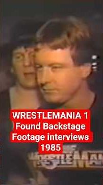 WRESTLEMANIA 1 backstage Footage behind the scenes news coverage interviews 1985 Roddy Piper WWE