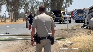1:06PM Major Injury Solo Semi Truck Traffic Accident, Hwy 65 and Ave 112. TCFD assisted by Porterville Fire, TCSO, and CHP are on scene. The driver of the semi was medevac￼ to an area hospital. Southbound traffic on Hwy 65 at Ave 112 is being rerouted. | Porterville Stringer