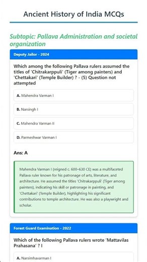 Pallava Administration and societal organization
