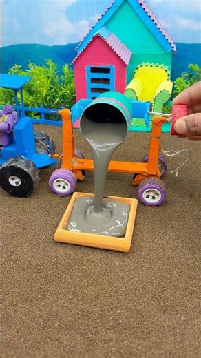 🚜 DIY Mini Tractor Project | Small Machine Big Construction Power 😱 #shorts #youtubeshorts