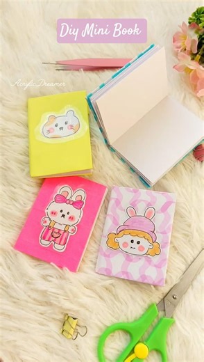 💝🎀DIY Mini Notebook 📓 Aesthetic Cute Mini book Idea #shorts #diy #craft #aesthetic