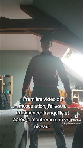Première vidéo de musculation