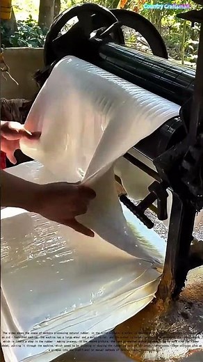 Workers Are Processing Natural Rubber