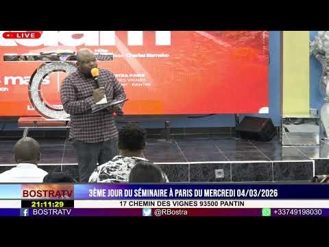3ÈME JOUR DU SÉMINAIRE À PARIS DU MERCREDI 04/03/2026