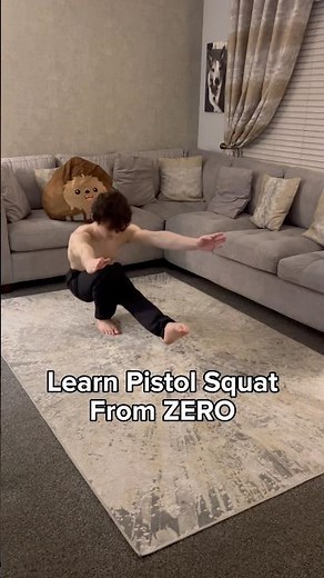 Learn Pistol Squat From ZERO Tutorial #calisthenics #pistolsquat #squat