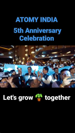 Atomy India's 5th Anniversary Celebration We are thrilled to celebrate this remarkable milestone with our community at the Sirifort Auditorium, New Delhi, today! This achievement is a testament to the hard work, dedication, and passion of our Atomians who have made this journey possible. Join us as we commemorate this momentous occasion and look forward to many more years of success and growth together! Wishing everyone a joyous celebration! #Atomy5thAnniversary #AtomyIndia #SuccessStory #Leader