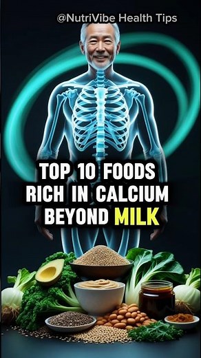 Top 10 Foods Rich in Calcium Beyond Milk #calcium #nutrition #bonehealth