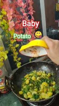 soya methi alu (baby potato 🥔)