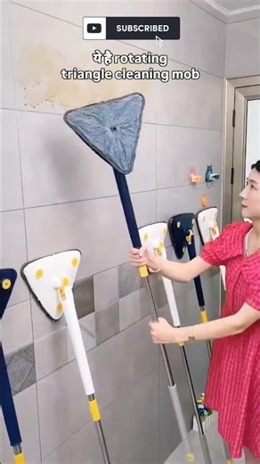 Multifunction Triangle Mop, Spliced Triangle Mop 360° Rotatable and Dry Mop #flipkart #cleaningmop