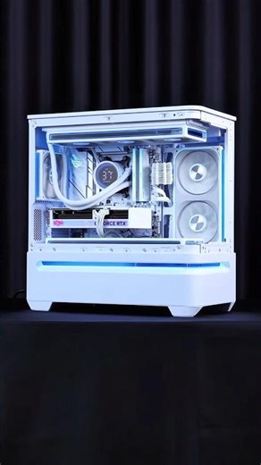 Ultimate White RGB PC Build 🤯 Ryzen 7 9800X3D + RTX 5060 Ti Gaming #gaming #pcbuild