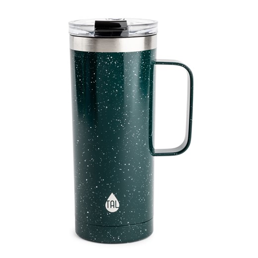 TAL 20oz Stainless Steel Mountaineer Travel Mug, Teal Speckle