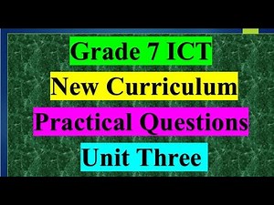 Grade 7 ICT Lecture Unit 3