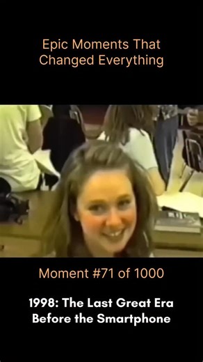 Epic Moments That Changed Everything on Instagram: "No likes, no filters, no scrolling—just pure, unfiltered life. 📼👟 Step back into the hallways of 1998, where the only thing louder than the locker slams was the raw energy of a generation that lived entirely «offline.» Before algorithms dictated teen life, reputation was built face-to-face, and the biggest social network was the school cafeteria. This was a world of baggy jeans, boomboxes, and handwritten notes passed under desks. If you did 