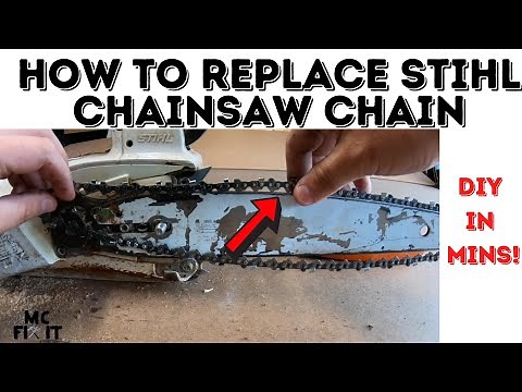 How to Replace a Stihl Chainsaw Chain | MSA 161T (Complete Guide)