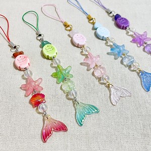Mermaid Keychain/phone Charm | Cute Ocean Fishtail Bag Charm | Summer Beach Phone Strap | Mermaidcore | Matching Friendship Keychain - Etsy