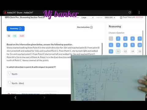 Adda247 IBPS CLERK reasoning Practice toughest MOCKTEST 💪💯💪💯 #mocktest #ibpsclerk #sbi #ibps #bank