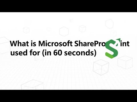 What is Microsoft SharePoint used for (in 60 seconds)