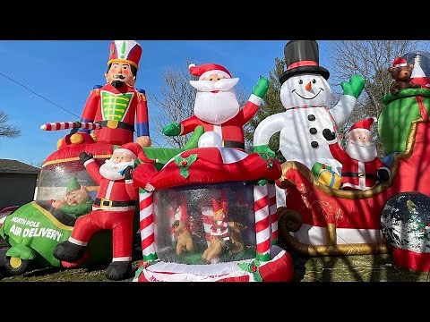 HUGE Christmas 2020 Airblown Inflatable display