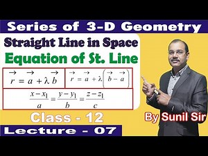Equation of Straight Line in 3D Space
