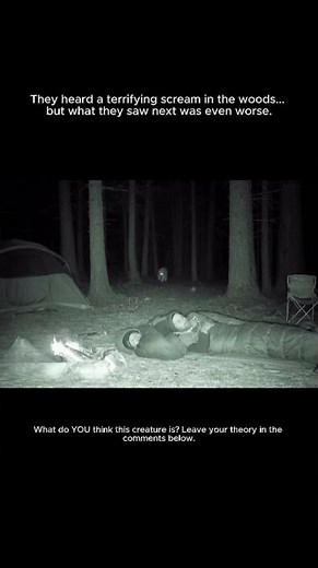 TERRIFYING Creature with Glowing Eyes Found Stalking Campers (SCARY FOOTAGE)