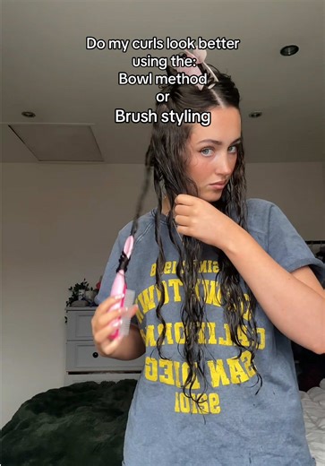 Bowl method vs brush styling my curls | Bowl Method Curls