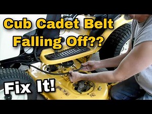 Cub Cadet GTX 1054 Belt Falling Off?? Fix It!