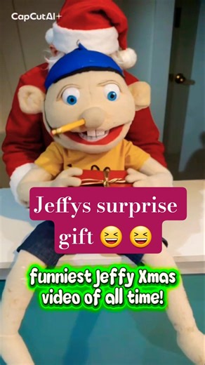 jeffy gets a surprise gift from Santa. Best video ever! 😆 #jeffy #shorts #fyp