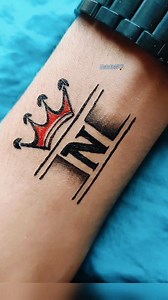 206K views · 1K reactions | Initial _alphabet N tattoo  #tattooideas #lettertattoo #alphabet #mrartist005 #freestuff #diyart | Mr Artist | Facebook