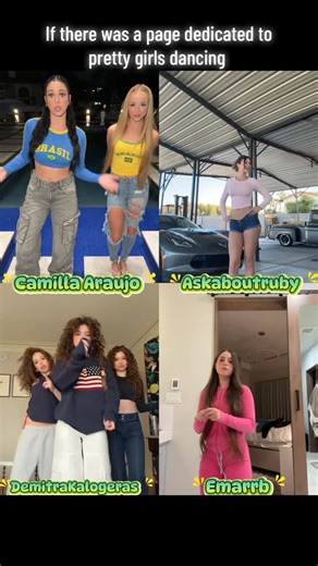 Babesoftiktok on Instagram: "DemitraKalogeras , Askaboutruby , Emarrb and Camilla Araujo"