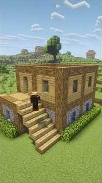 OAK HOUSE MINECRAFT TUTORIAL🏠 #minecraft #shorts