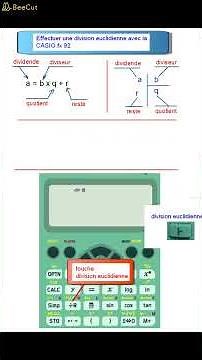 CASIO fx 92 collège: comment effectuer une division euclidienne #mathscollege #calculatrice