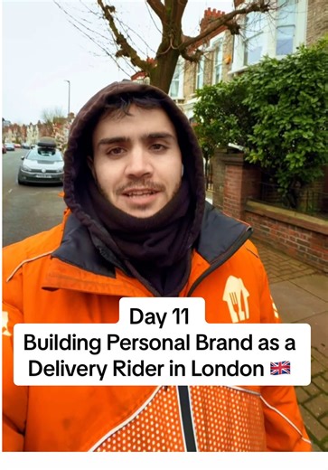 Day 11 | Building Personal Brand as a Delivery Rider in London 🇬🇧@Safir Ullah #deliverorider #uberrider #tooting #personalbranding