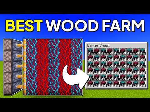Minecraft Nether Tree Farm 1.21.4