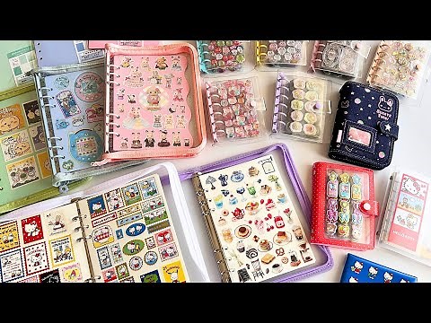 【100均グッズなど】シール帳の作り方と中身。かわいいシール購入品をご紹介【サンリオ・メリング・ボンボンドロップシール・バインダー選び】