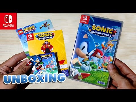 Unboxing SONIC SUPERSTARS - Nintendo Switch | Bonus DLC Lego Eggman