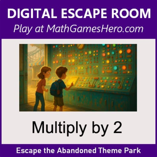 Multiply by 2 | Digital Math Escape Room Game