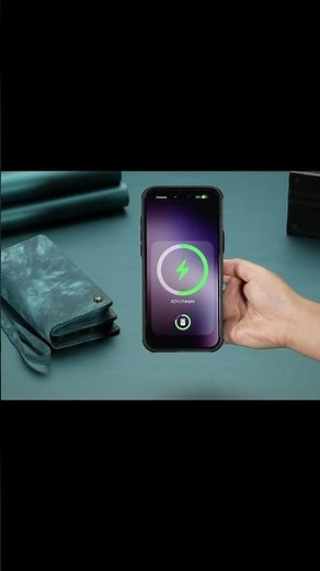 CaseMe-Case.com iPhone 17 Pro Max RFID Blocking Wallet Case with Wrist Strap