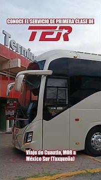 FIRST CLASS FROM CUAUTLA TO MEXICO SOUTH! This is what the TER service is like 🚍⬜🟥
